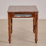 PRITI Wooden 4-Seater Dining Set with Chairs - Brown