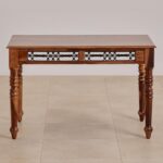 PRITI Wooden 4-Seater Dining Set with Chairs - Brown