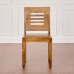 PRITI Wooden 4-Seater Dining Set with Chairs - Brown