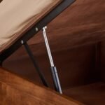PRITI Queen Bed with Hydraulic Storage - Brown