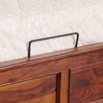 PRITI Wood Queen Bed with Hydraulic Storage - Brown