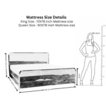 PRITI Solid Wood Cane Bed