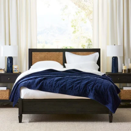 PRITI Solid Wood Cane Bed