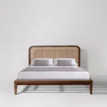 PRITI Solidwood Cane Bed
