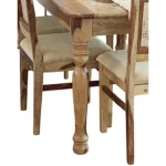 PRITI Round Leg Dining Table With Cane Weave Chairs
