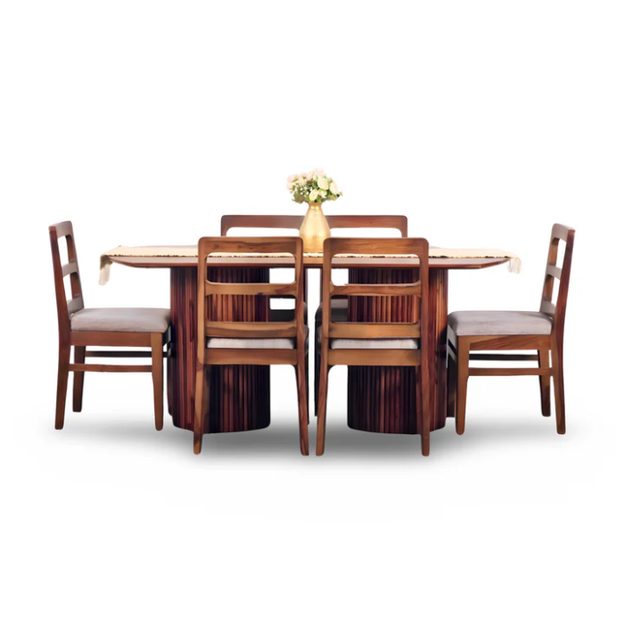 PRITI Solid Wood Dining Table Set PRITI Solid Wood Dining Table Set