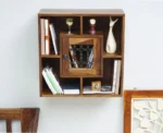 PRITI Wooden Wall Shelves One Door