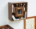 PRITI Wooden Wall Shelves One Door