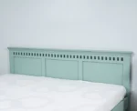 PRITI Solid Wood Queen Size Bed - Silt Green