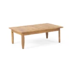 PRITI Solid Wood Sofa Set With Coffee Table For living room