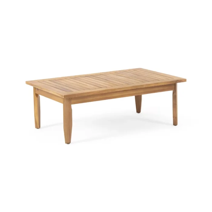 PRITI Solid Wood Sofa Set With Coffee Table For living room