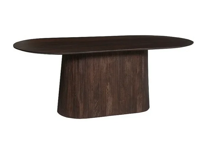 Oval Mango Wood Dining Table MITCHEL-18 - Image 5