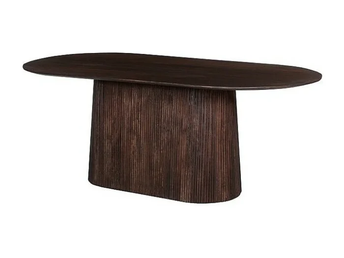 Oval Mango Wood Dining Table MITCHEL-18 - Image 4