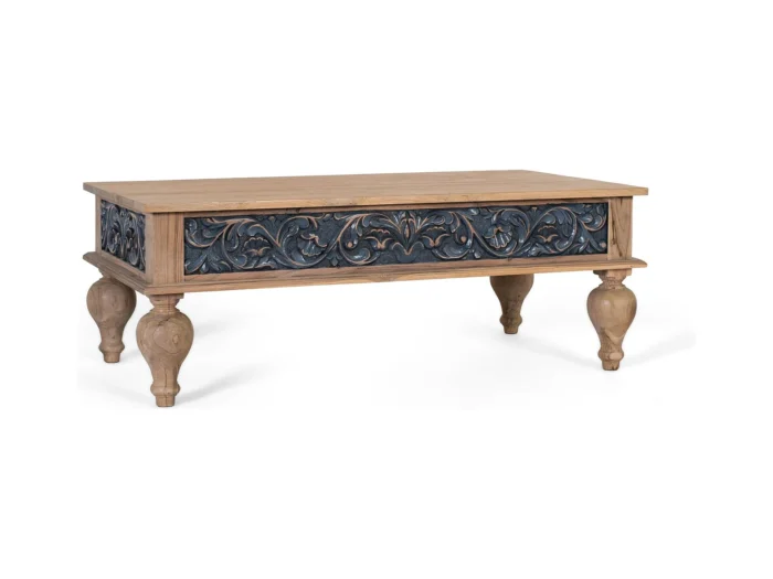 solid sheesham wood coffee table-11 - Image 4