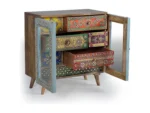 Hand Painted Mango Wood TV Cabinet-13 - Image 2
