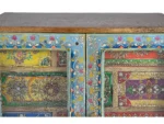 Hand Painted Mango Wood TV Cabinet-13 - Image 5