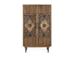 Solid Mango Wood High Sideboard-17