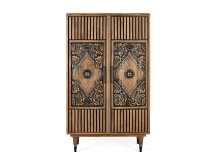 Solid Mango Wood High Sideboard-17