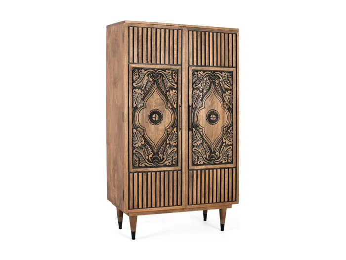 Solid Mango Wood High Sideboard-17 - Image 6