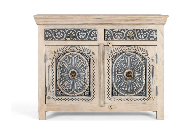 Solid Mango Wood Credenza-15