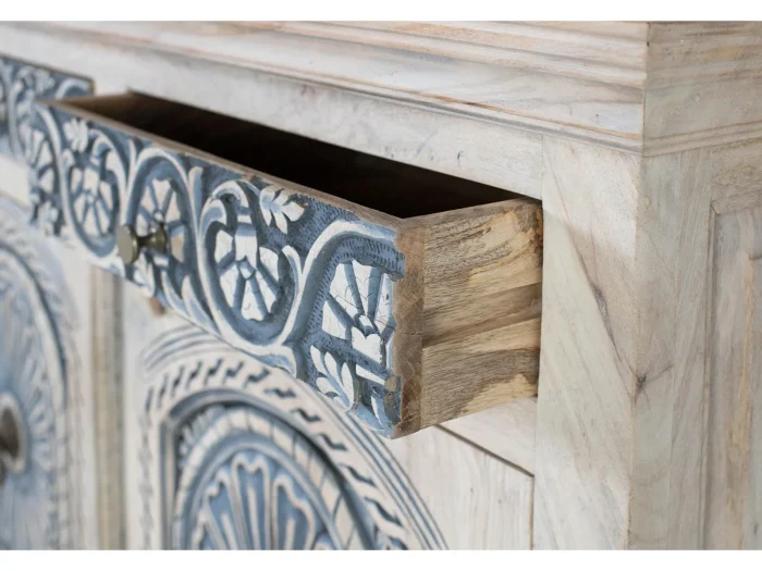 Solid Mango Wood Credenza-15 - Image 4