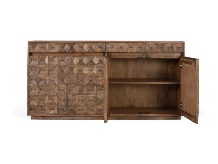 Solid Mango Wood Credenza-14 - Image 7