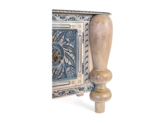 Handcrafted Solid Teak Wood Sideboard-19 - Image 3