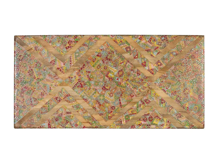 Handcrafted Mango Wood Ethnic Headboard-19 - Image 6