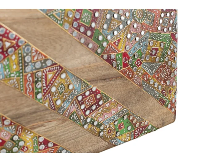 Handcrafted Mango Wood Ethnic Headboard-19 - Image 5